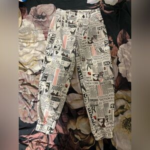 V.I.P newsprint jeans